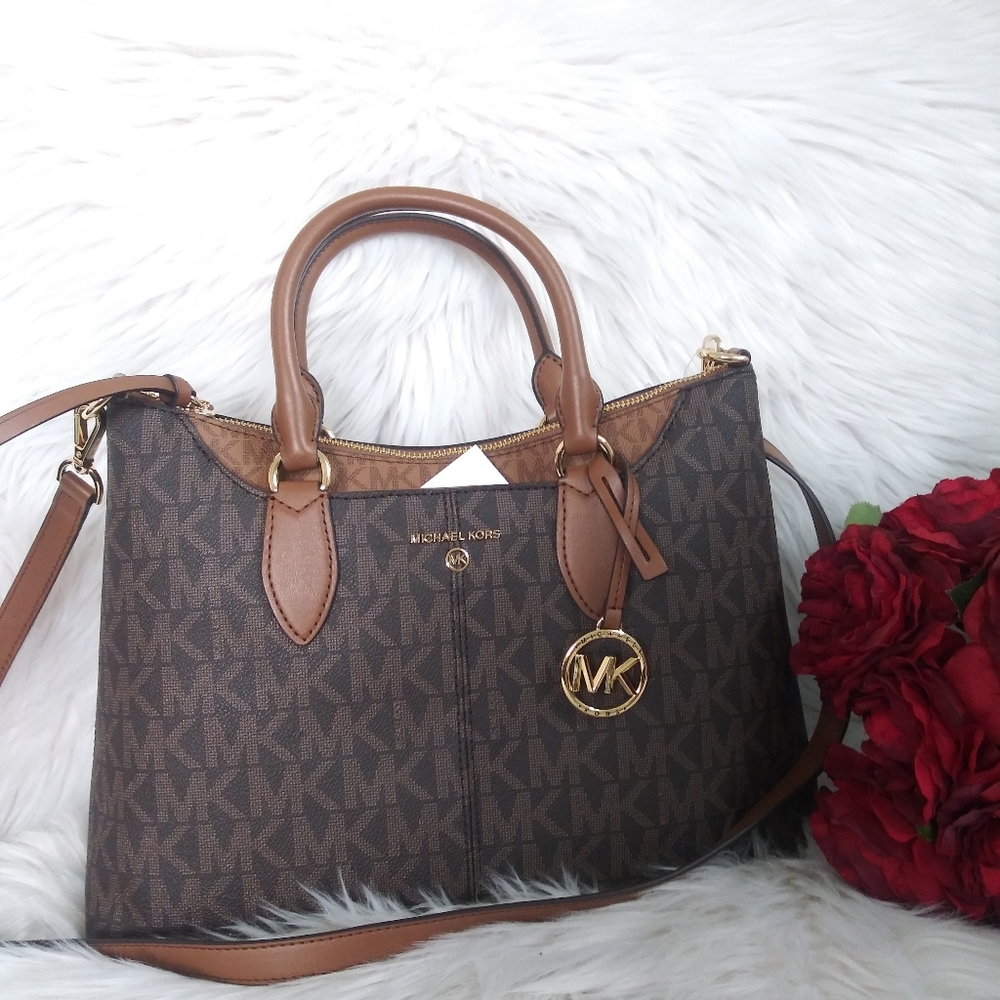 NWT MICHAEL KORS AUSTEN MEDIUM SATCHEL HANDBAG